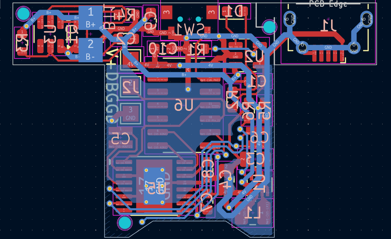 Screenshot of the PCB CAD back