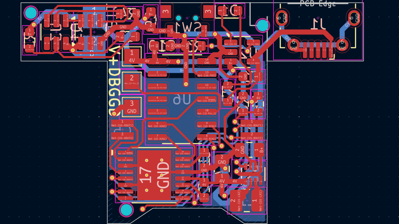 Screenshot of the PCB CAD front