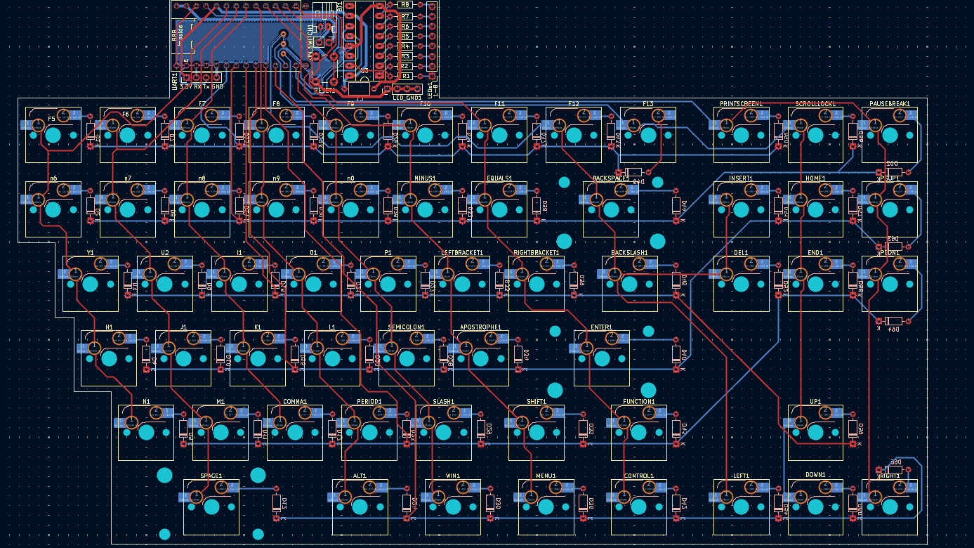The right PCB in KiCAD